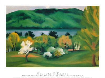Lake George Early Moonrise Spring Georgia O'Keeffe